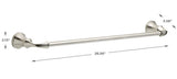 Delta Lorain Satin Nickel Towel Bar 24"