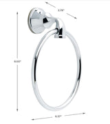 Delta Lorain Polished Chrome Towel Ring