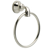 Delta Lorain Satin Nickel Towel Ring