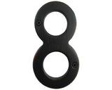 3" Oil Rubbed Bronze metal Number 8