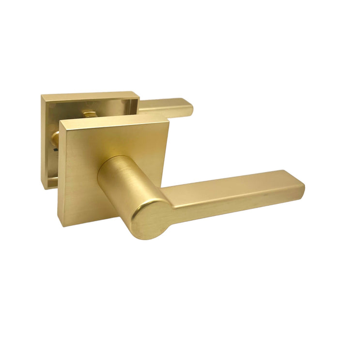 Satin Brass Passage lever
