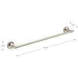 Franklin Brass Voisin Satin Nickel Towel Bar 24"