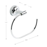 Franklin Brass Voisin Polished Chrome  Towel Ring