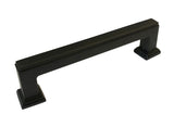 Black 5" square bar pull 5071-128BK