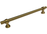A 7.5 inch brushed brass kitchen cupboard furniture cabinet hardware drawer dresser bar pull.