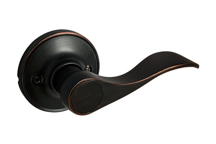 Dark Oil Rubbed Bronze finished dummy door handle lever.