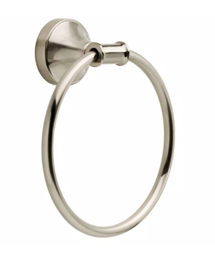 A Tissue Holder satin nickel phoebe  design.