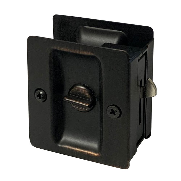 Privacy Dark Oil Rubbed Bronze Pocket Door Pull