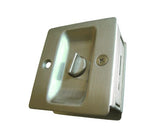 Satin Nickel privacy pocket door pull