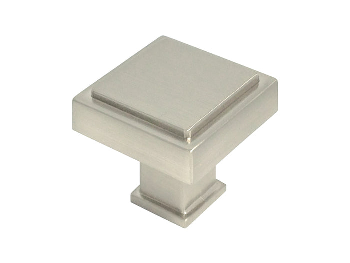 Satin Nickel Cabinet Square Knob