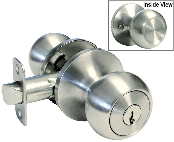 Storeroom Satin Nickel Finish  Round Knob