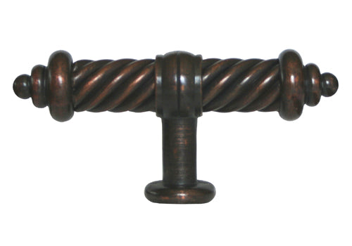 Oil rubbed bronze cabinet flute knob