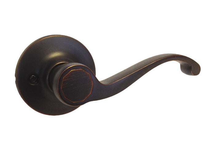 Dark Oil Rubbed Bronze finished dummy door handle lever.